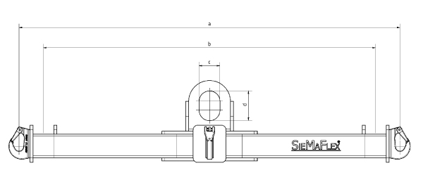Maßansicht Big Bag Traverse